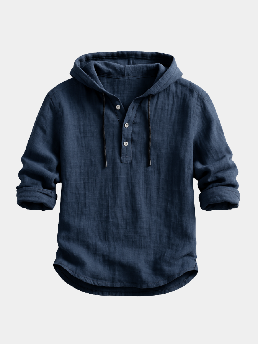Lio™ | Camicia in Lino con Cappuccio