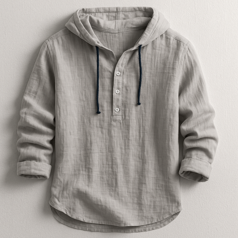 Lio™ | Camicia in Lino con Cappuccio