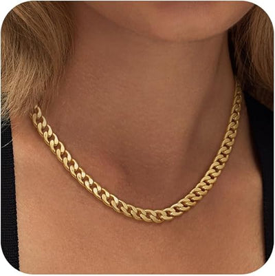 Collar de eslabones cubanos grueso