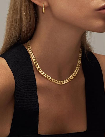 Collar de eslabones cubanos grueso