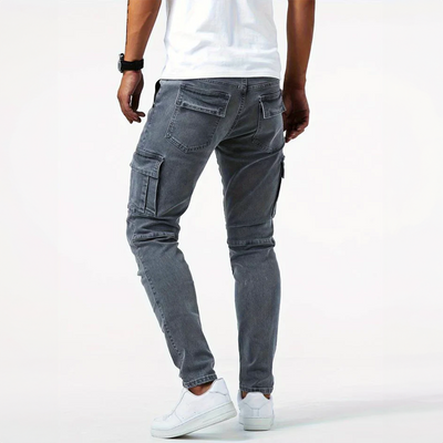 Nori™ | Jeans Cargo de Corte Premium