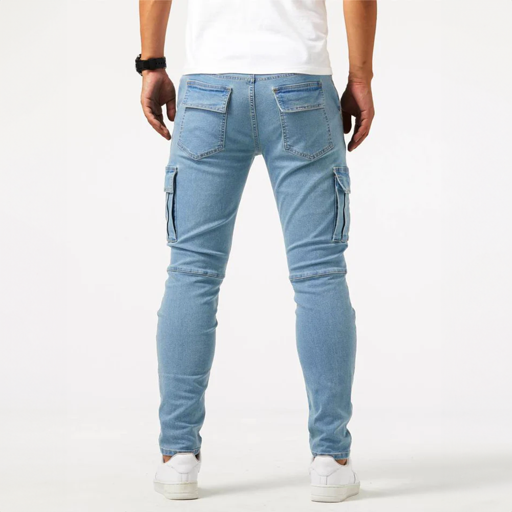 Nori™ | Jeans Cargo de Corte Premium