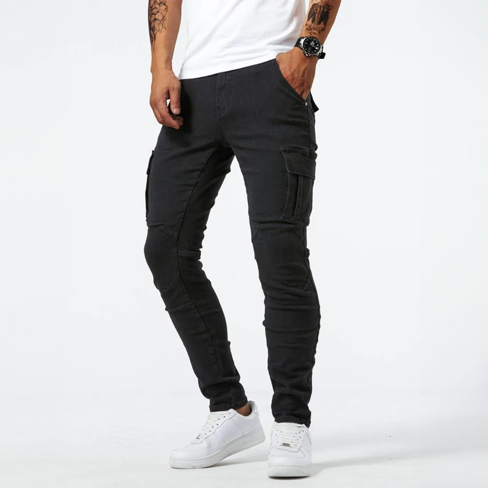 Nori™ | Jeans Cargo de Corte Premium