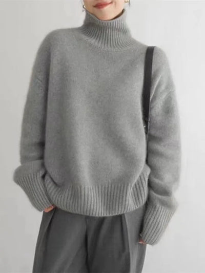 Isabella™ | Jersey de Cuello Alto de Cachemira