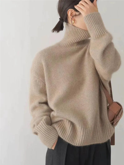 Isabella™ | Jersey de Cuello Alto de Cachemira