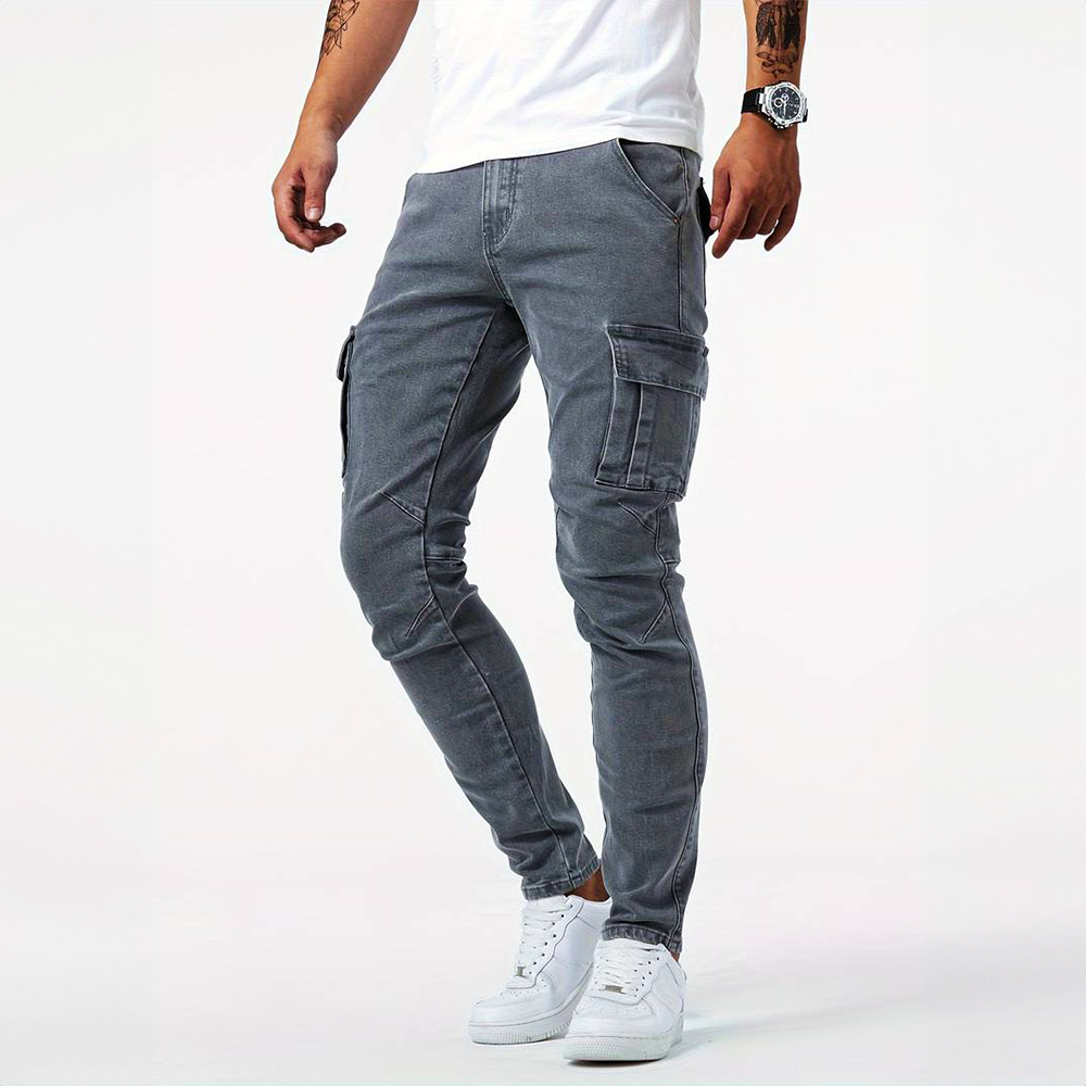 Nori™ | Jeans Cargo de Corte Premium